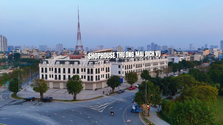 Cho thuê shophouse the park view vinhomes smart city gần vườn nhật