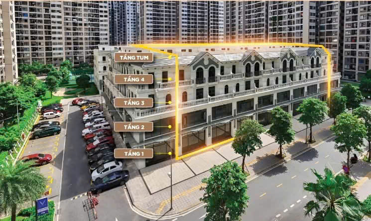 Cho thuê shop thương mại dịch vụ s-boutique diện tích 600m2 giá tốt