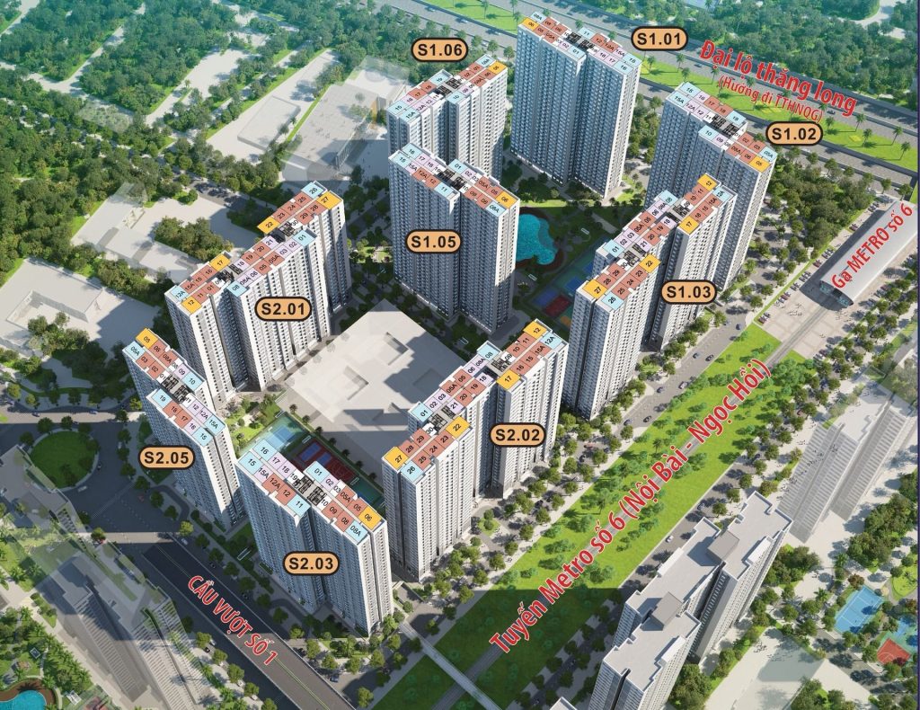 Phân khu sapphire 1 và sapphire 2 vinhomes smart city