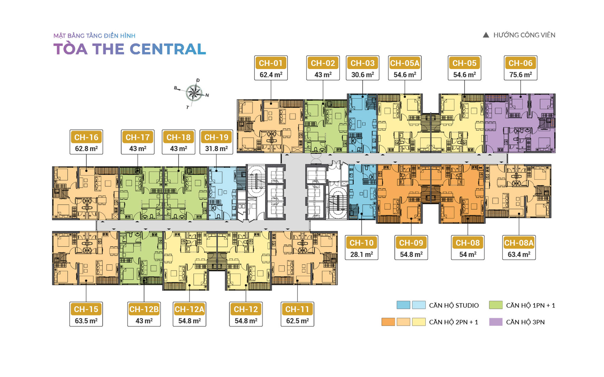 Mặt bằng thiết kế căn hộ tòa i3 imperia smart city