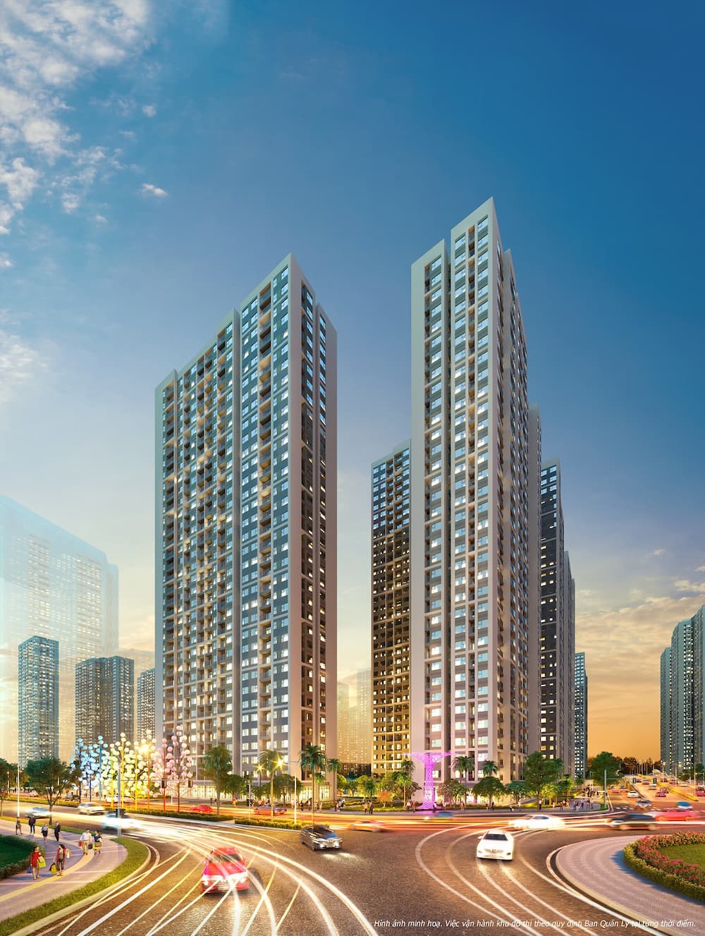 Phối cảnh phân khu sapphire 4 vinhomes smart city
