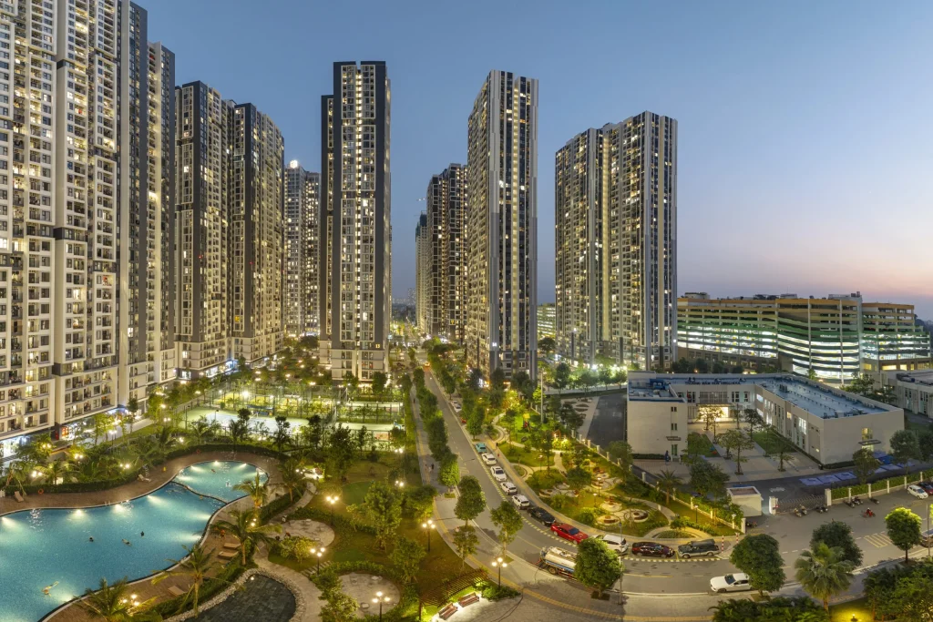Bản đồ thương mại vinhomes smart city: những khu vực tập trung hoạt động kinh doanh