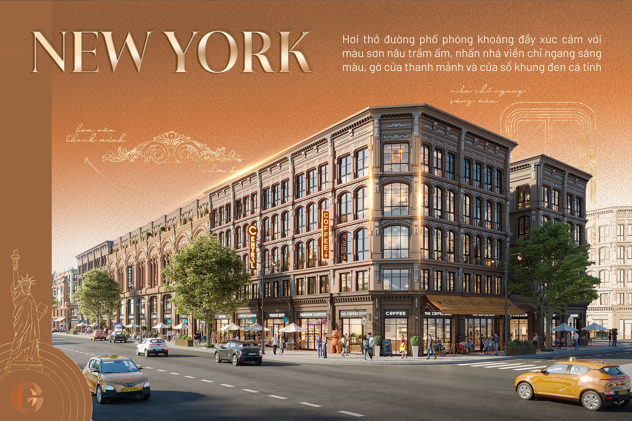 nhà phố phong cách New York Vinhomes The Gallery